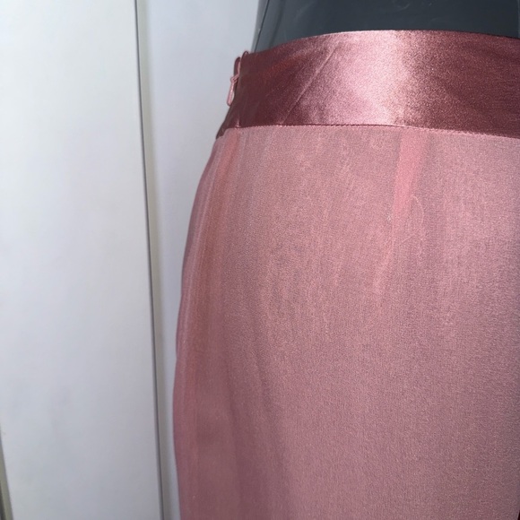 Vintage 100% Silk Pink Women's Pants 0044 - Picture 3 of 5